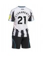 Billige Newcastle United Tino Livramento #21 Hjemmedraktsett Barn 2025-26 Kortermet (+ Korte bukser)
